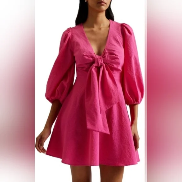 Kate Spade Vibrant Pink Mini Dress - Picture 3 of 4